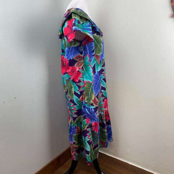 Hilo Hattie Vintage Tropical Floral Hawaiian Dress XS - Picture 6 of 7